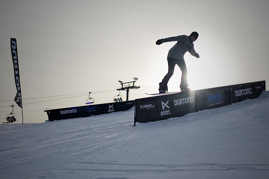 Przeszkody jibbowe - mini snowpark w Białce Tatrzańskiej