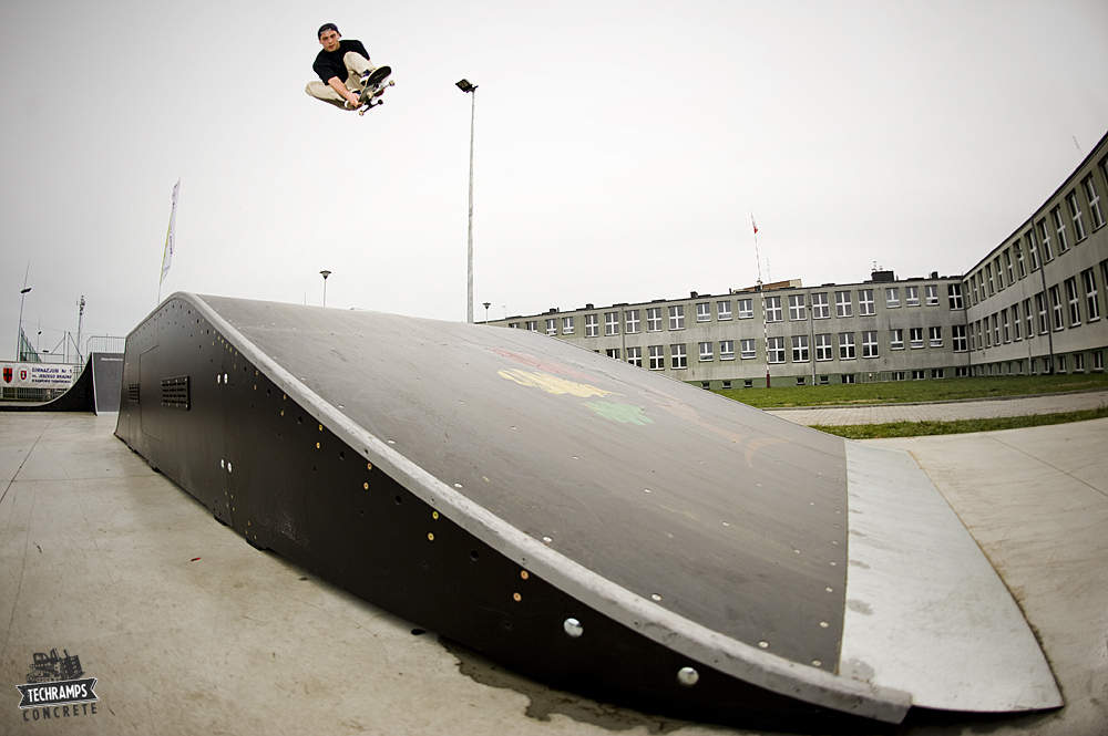 Newly opened skatepark in Dabrowa Tarnow 