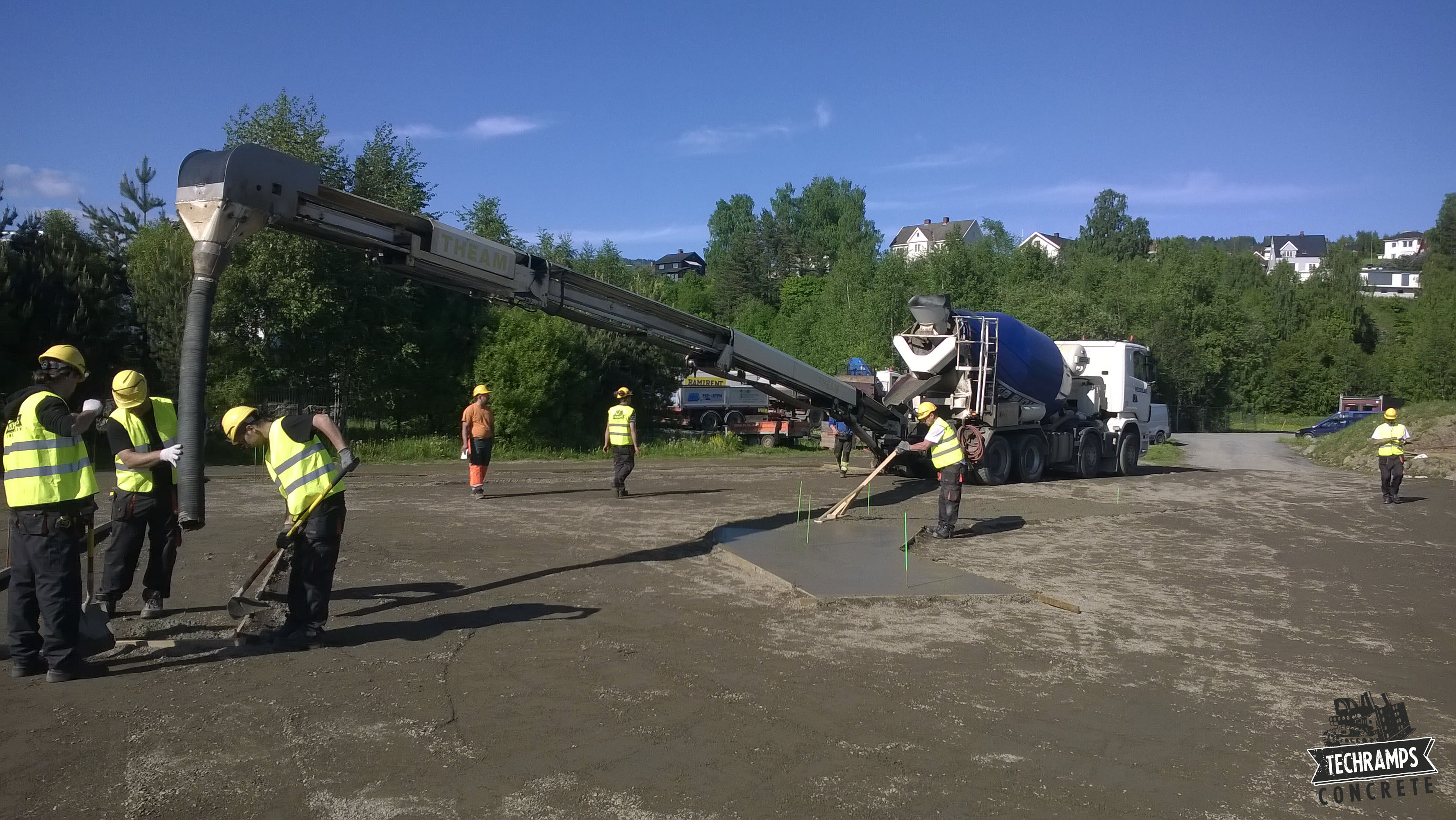 Skatepark Techramps w Lillehammer - budowa