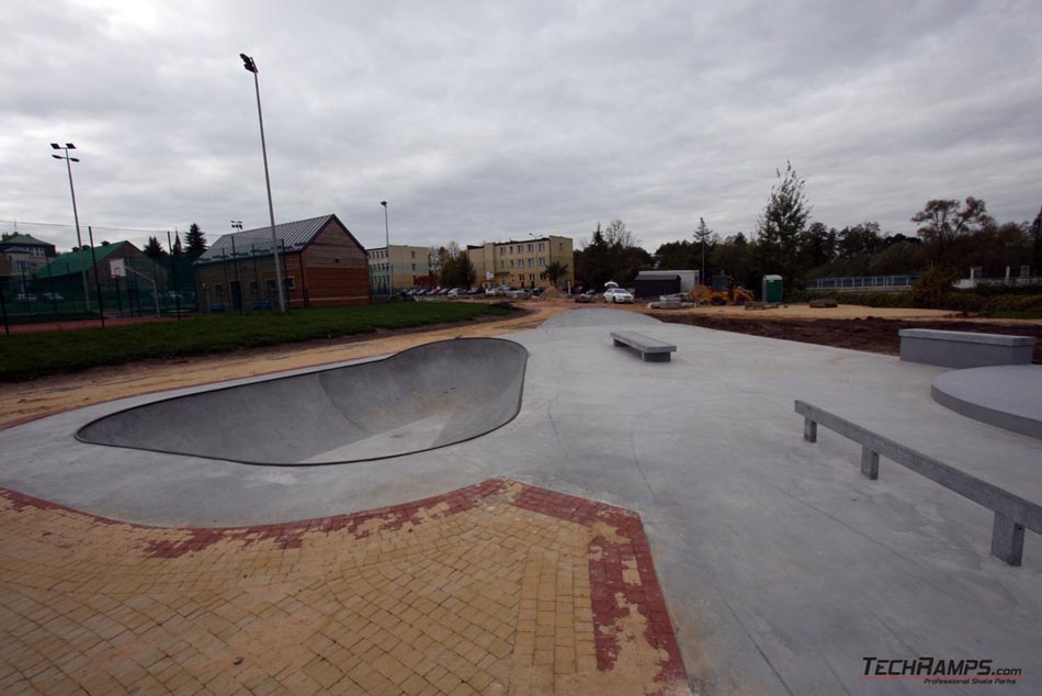 Skatepark betonowy - torkretowanie 