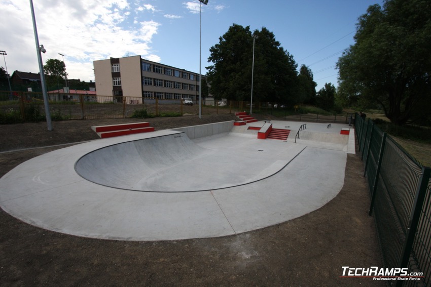 Skatepark wykonany metodą torkretowania