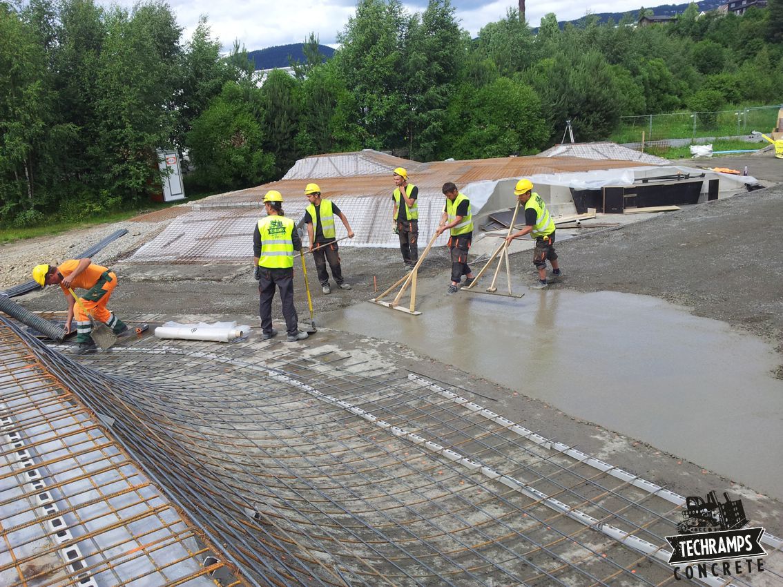 Skatepark in Lillehammer - construction