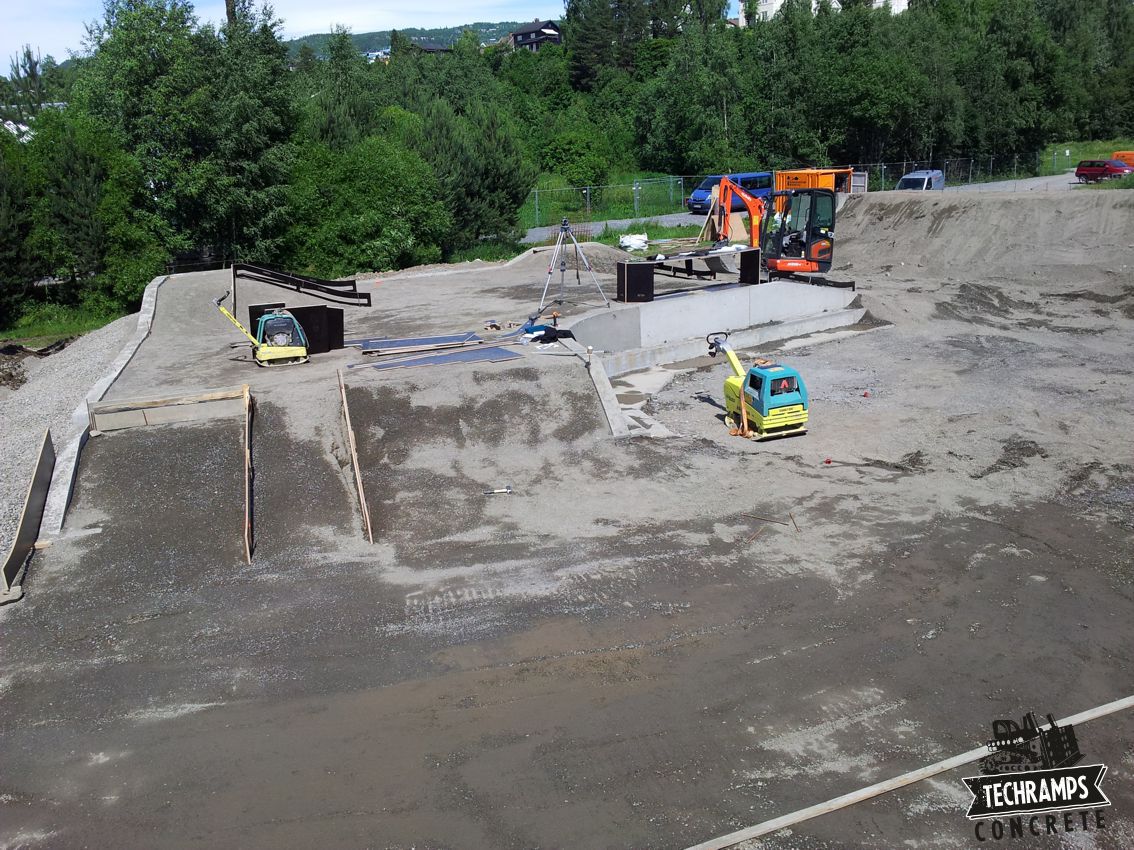 Budowa skateparku w Norwegii - Lillehammer