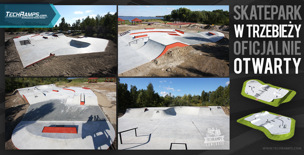 Betonowy Skatepark Trzebież - otwarcie 